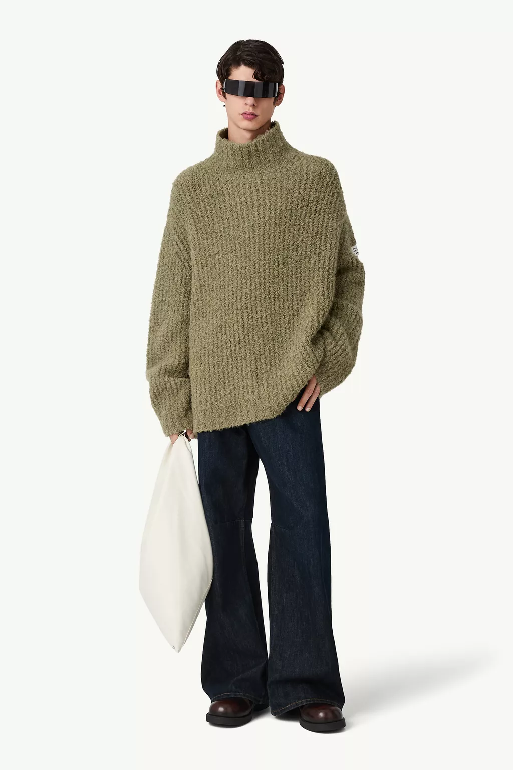 Textured knit turtleneck jumper | MM6 Official