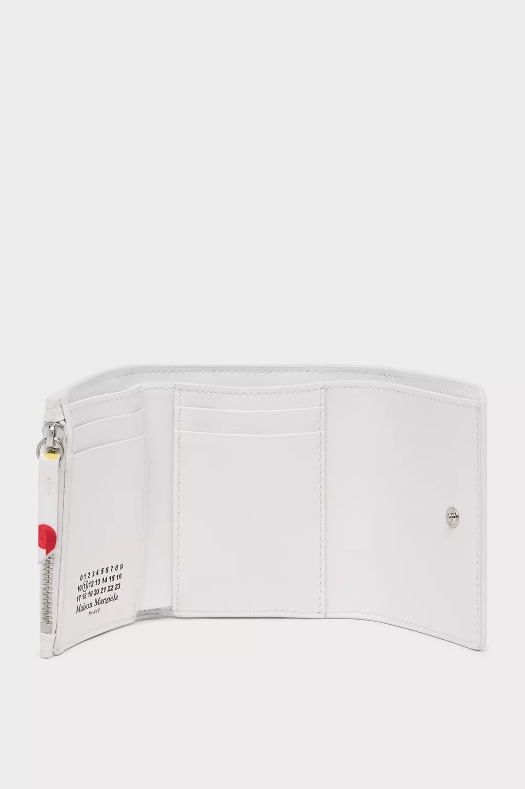 マルジェラ　マネークリップ　白色 White Zip Clip Wallet | Maison Margiela Official