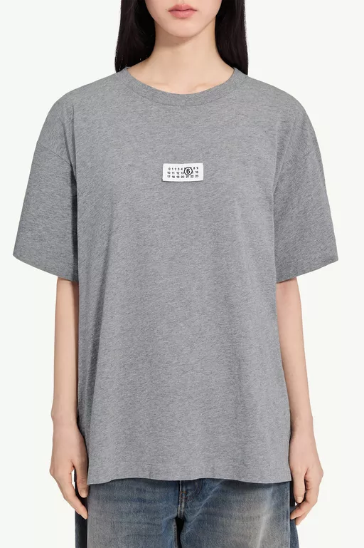 ラベル コットン ジャージTシャツ - Tシャツ