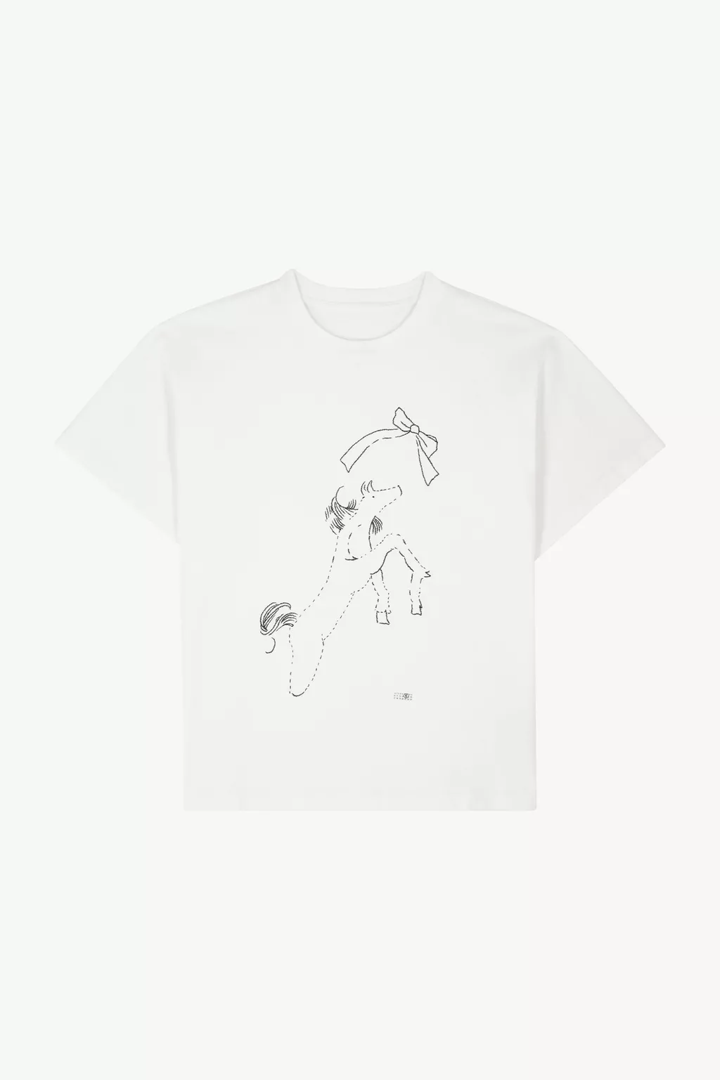 ホースプリント コットンTシャツ