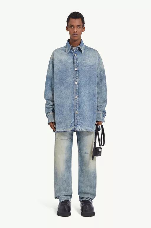Chaqueta de denim acolchada