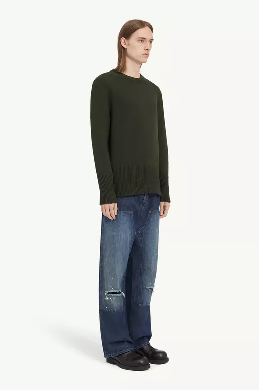 Wool crew neck jumper - Knitwear