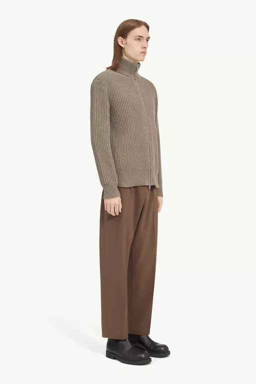 Ribbed knit jacket - Jackets