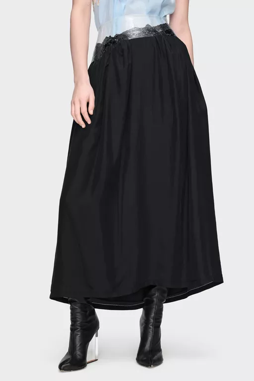 Taped Midi Skirt - Midi Skirts