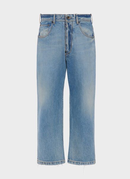 Straight-leg cropped jeans