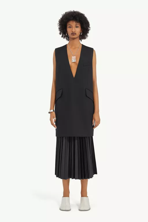 Tailoring Wool Mini Dress