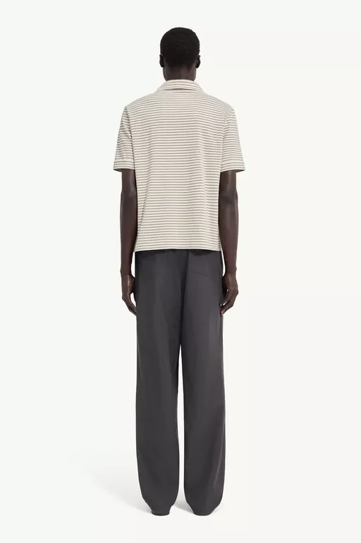 Striped Jersey Polo Shirt - Polos