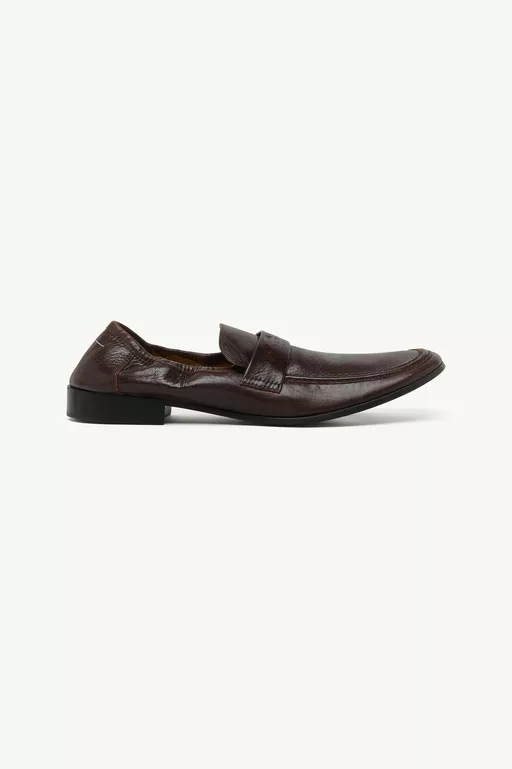 Swing-toe leather loafers - Moccasins