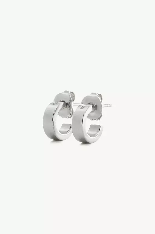 Numeric Minimal Signature Hoop Earrings - Earrings