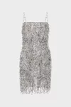White - Dipped Dots Slip Dress