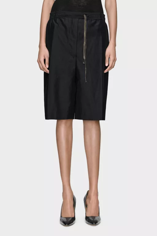 Cotton Drawstring Shorts - Shorts