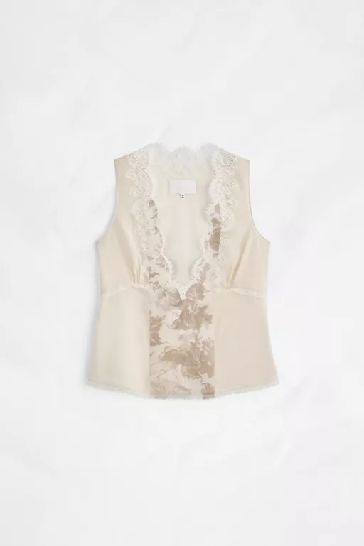 Fusion Lace-Trim Camisole Top - Tops