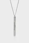 Polished palladio - Logo Pendant Necklace