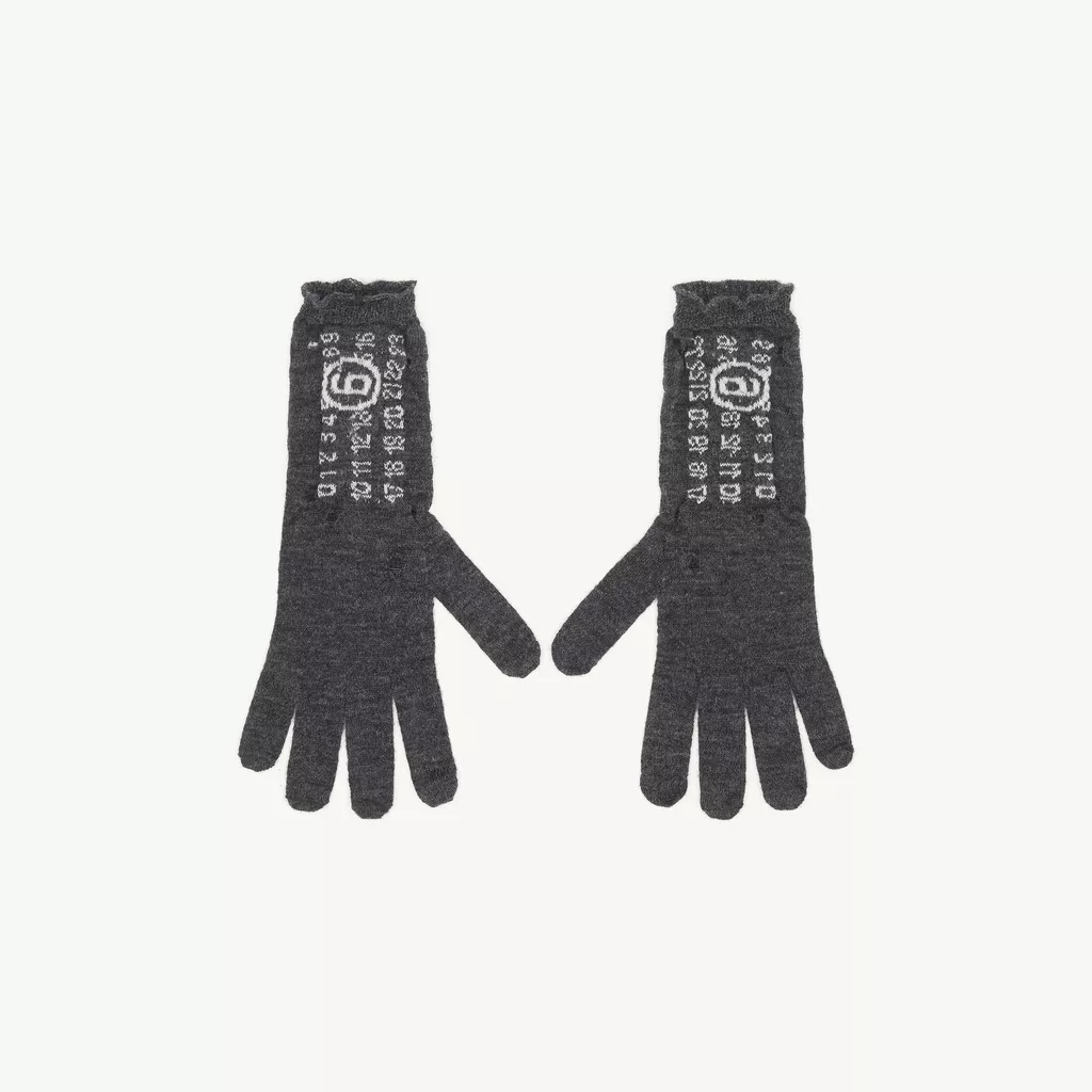 【Maison Margiela】 ウール手袋 Gray Wool gloves | MM6 Official