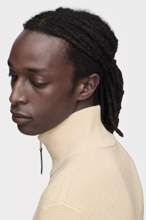 Knit zip-up cardigan - Knitwear