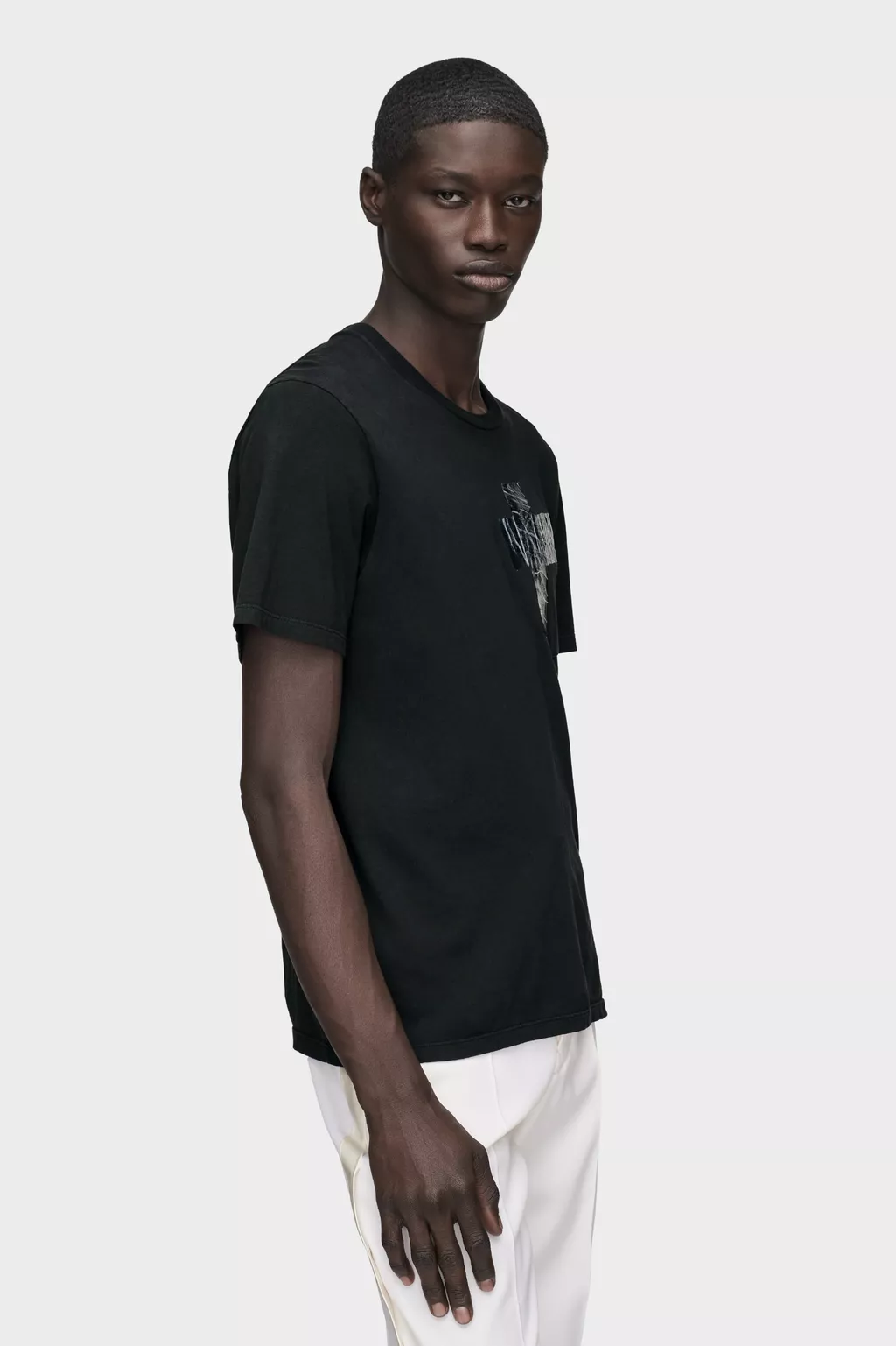 Black Taped Cotton Jersey T-shirt | Maison Margiela Official
