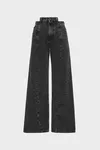 Black - Cut-out jeans