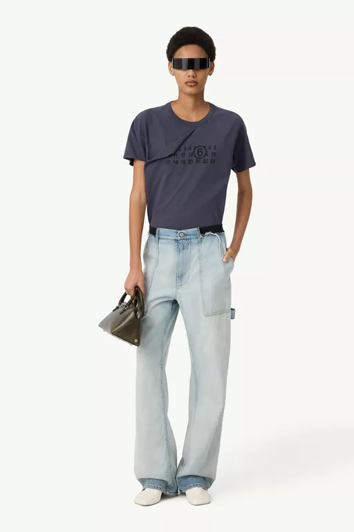 Wide-leg denim jeans - Pants