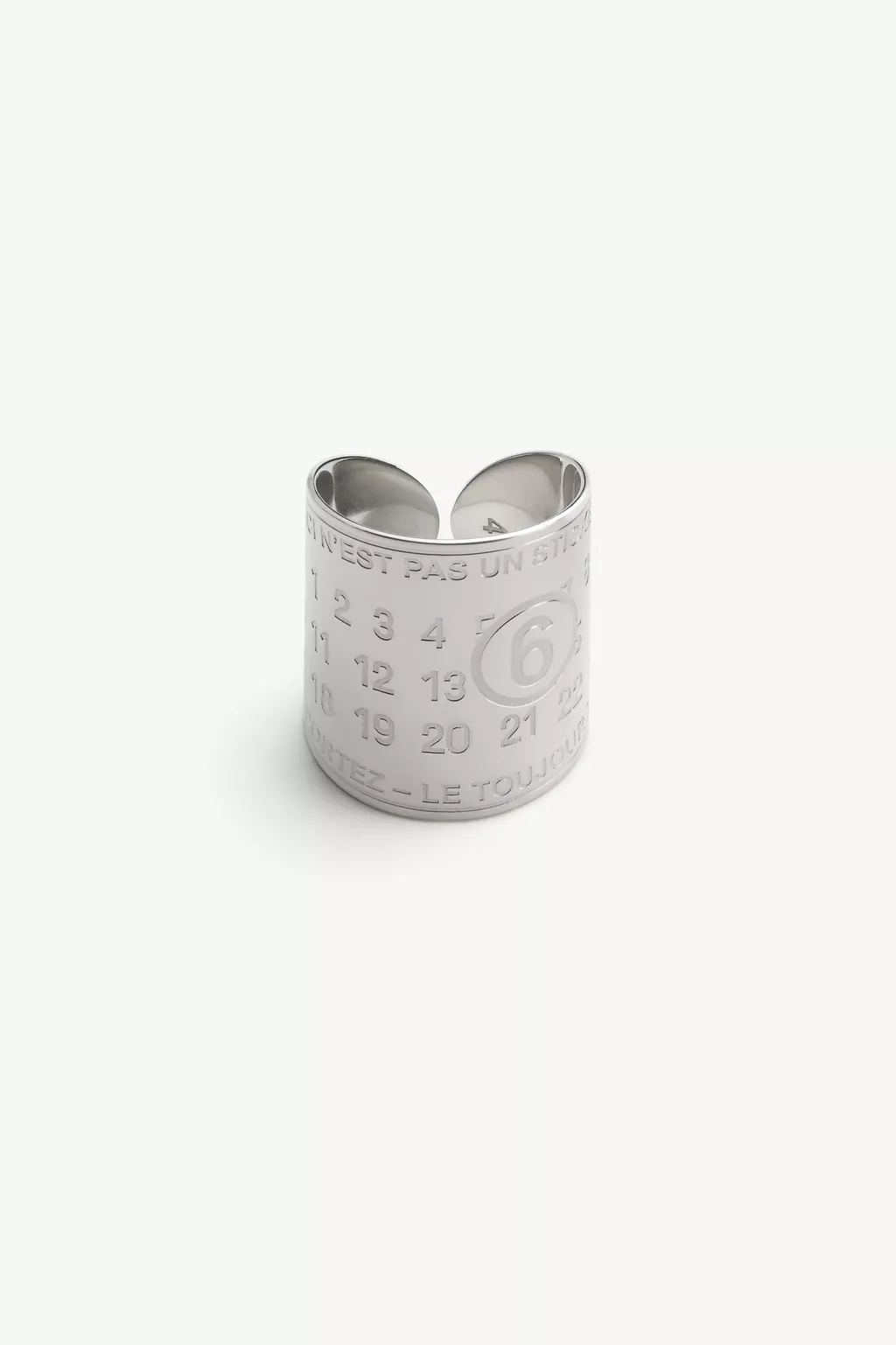 Gray Souvenir sticker band ring | MM6 Official