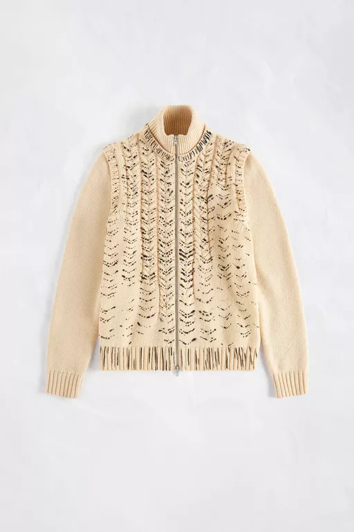 Virgin Wool Cardigan - Cardigan