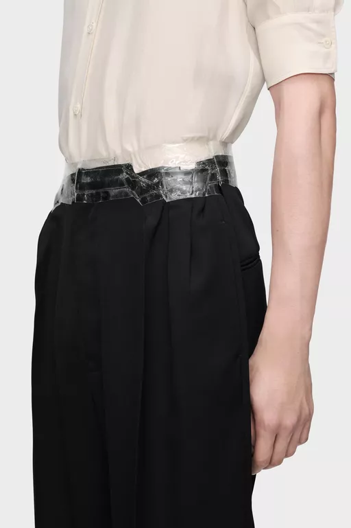 Taped Wool Trousers - Pants