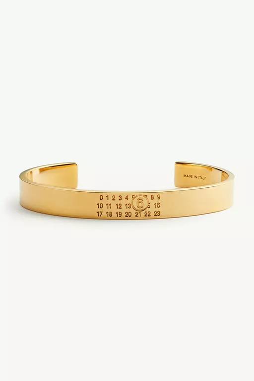 Numeric Minimal Signature Cuff Bracelet
