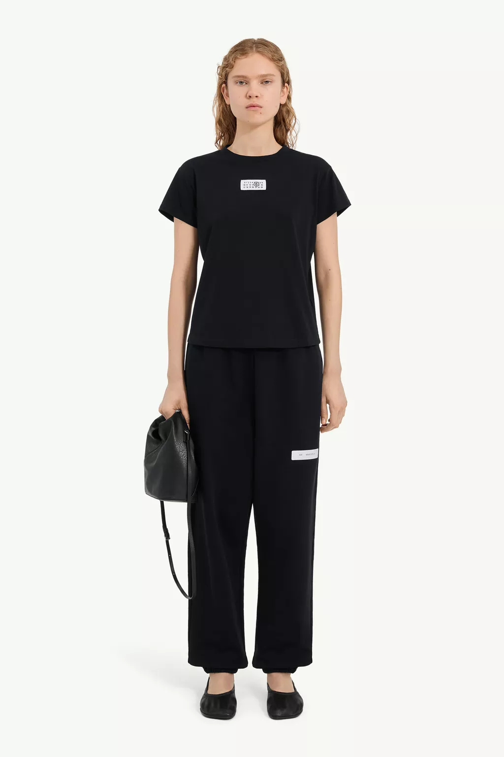 MM6 Maison Margiela トップス Black Numeric cotton T-shirt | MM6 Official
