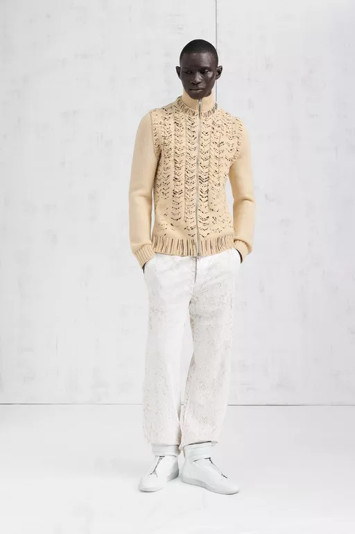 Virgin Wool Cardigan - Cardigan