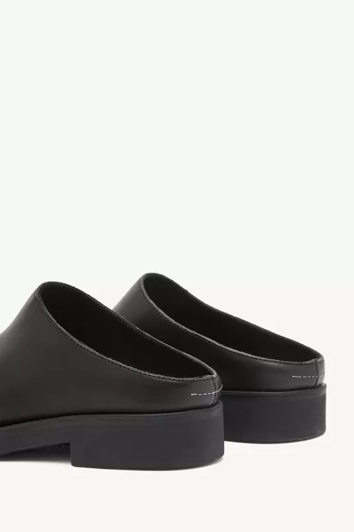 Leather Biker mules - Slippers