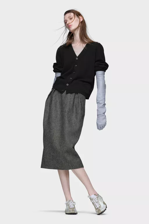 Wool v-neck cardigan - Cardigan