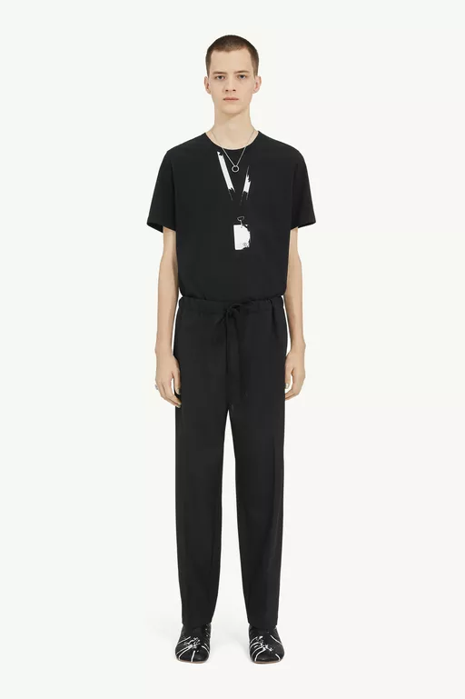 Tapered Leg Tailoring Wool Trousers - Pants
