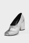 Silver - Tabi d&eacute;collet&eacute; pump broken mirror