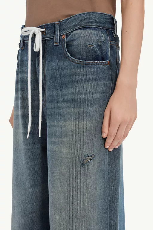 Drawstring jeans - Denim
