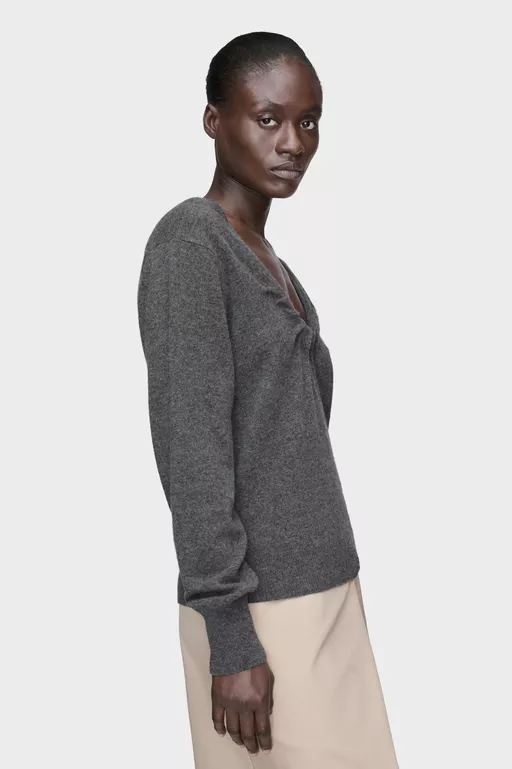 Twisted Knit Crewneck Sweater - Knitwear