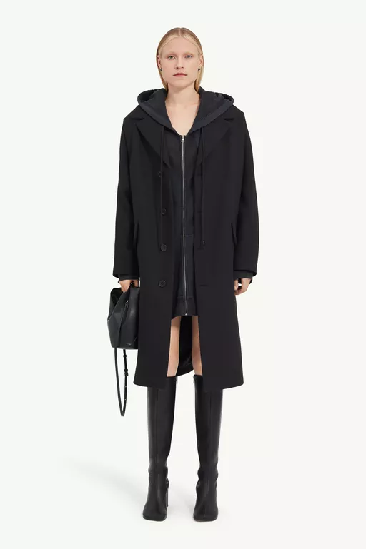 Wool Gabardine Coat