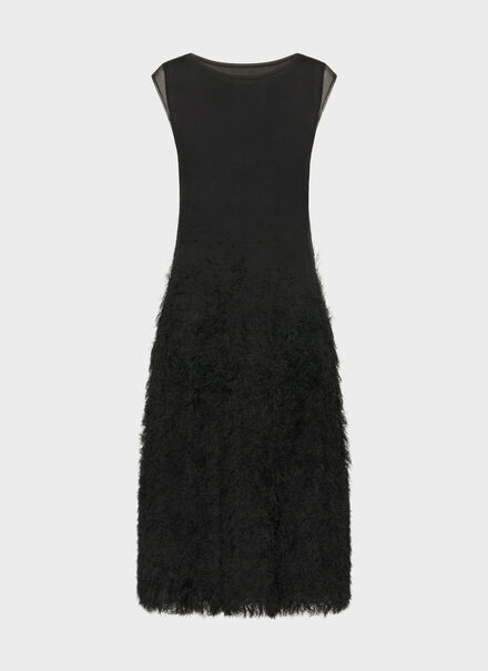 Retrograde silk knit dress