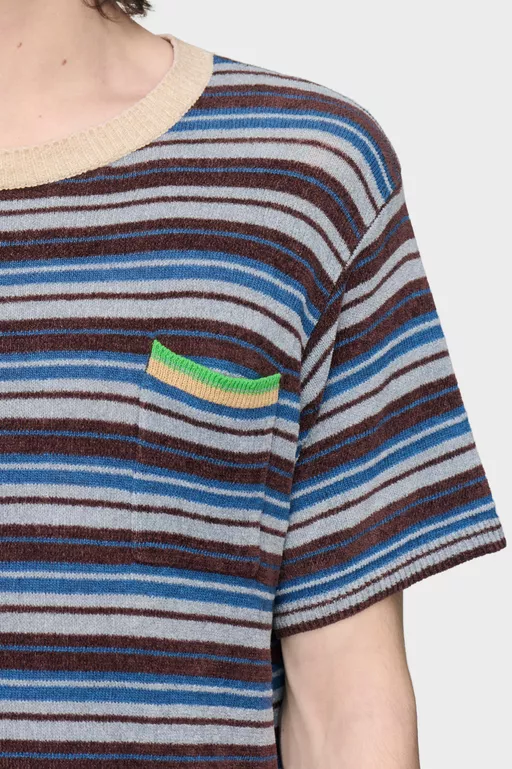 Striped Wool Crewneck Sweater - Crewneck