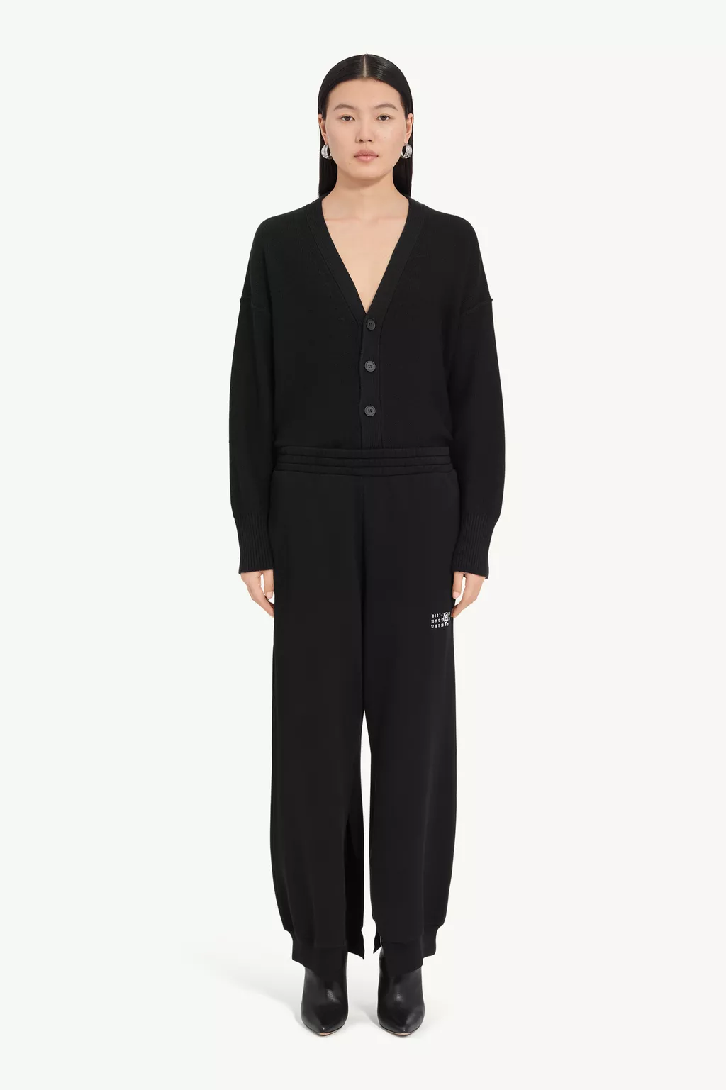 Black Cotton sweatpants | MM6 Official