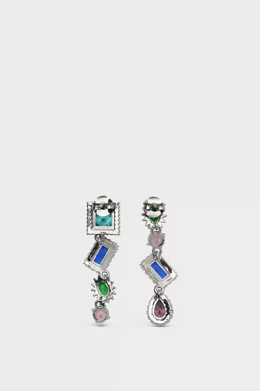 Cluster Drop Earrings - Earrings