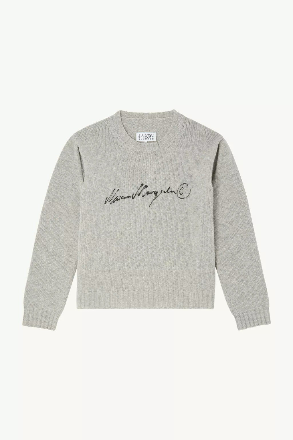 Gray Handwritten knit jumper | MM6 Official