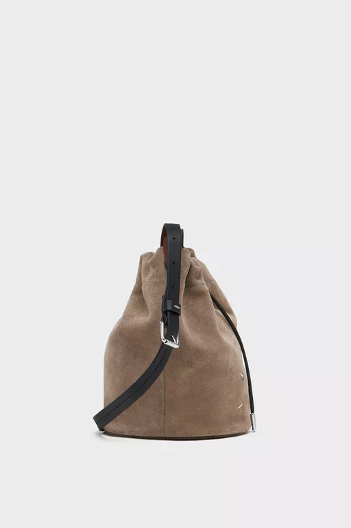 Drawstring Crossbody Bucket - Shoulder Bags