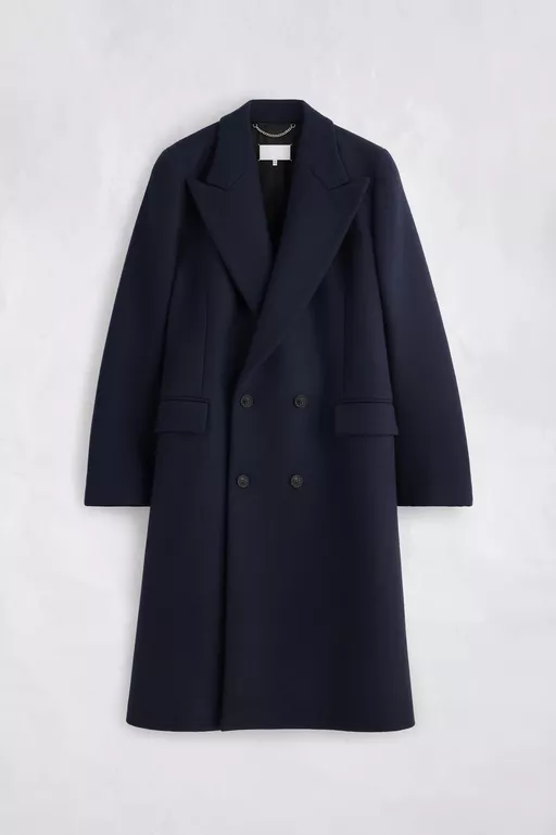 Double-Breasted Wool Overcoat - Coats