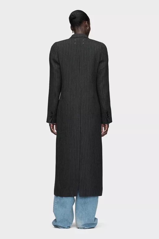 Virgin Wool Long Coat - Coats