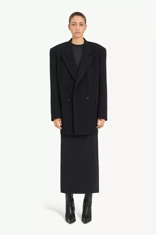 Technical poplin blazer dress
