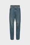 Blue - Diagonal Seam Jeans