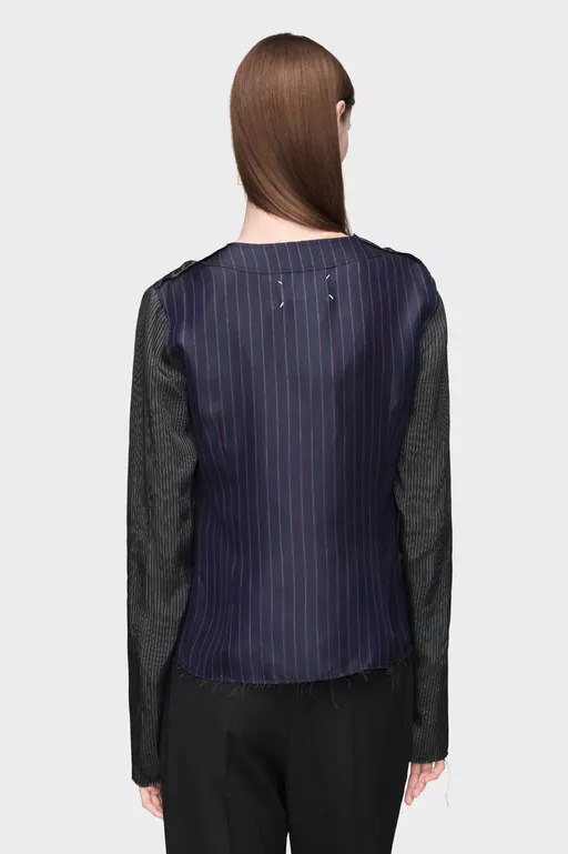 Printed Long-Sleeve Top - Tops