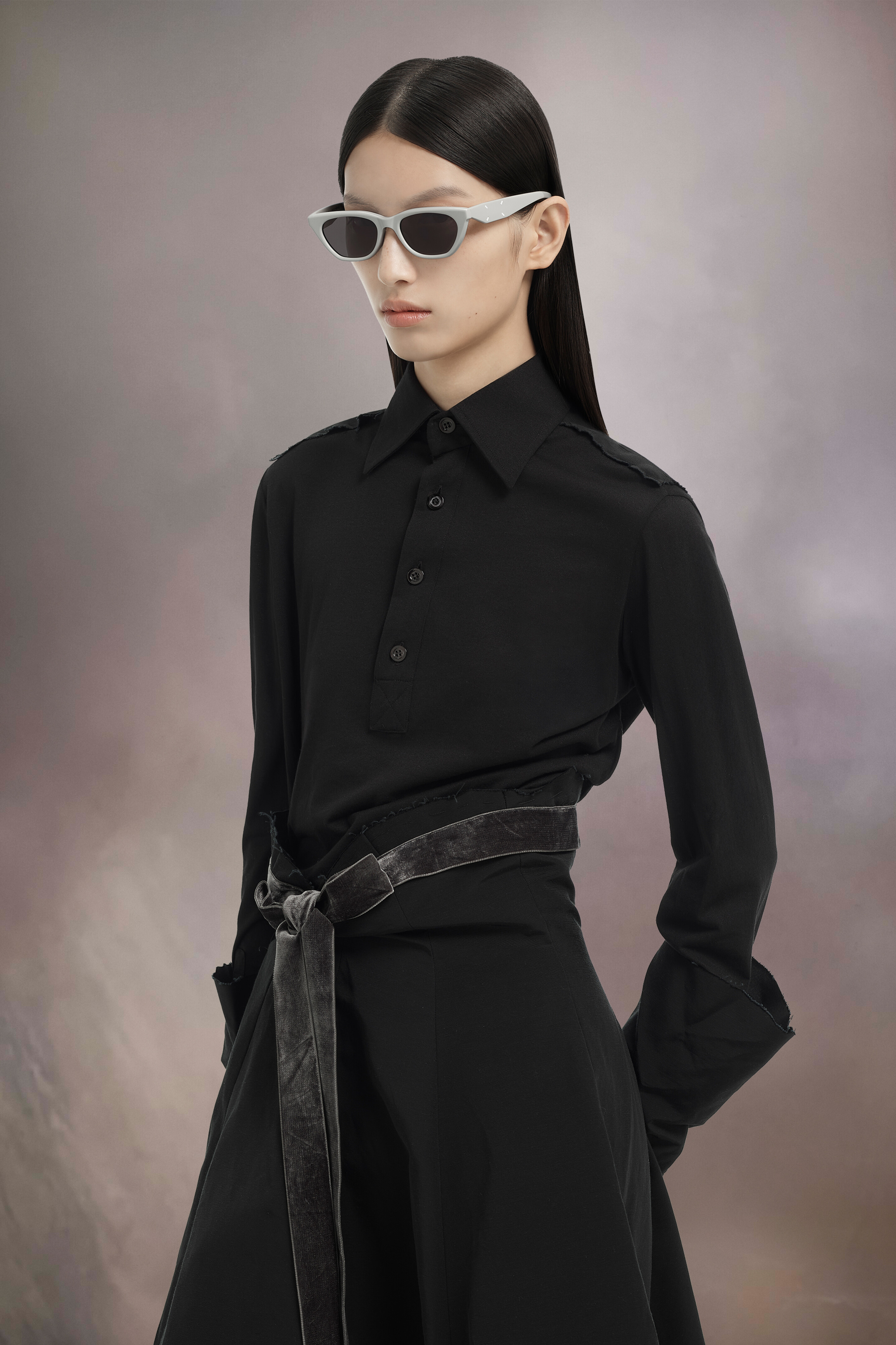 Gray Cat-Eye Sunglasses x Gentle Monster​ | Maison Margiela