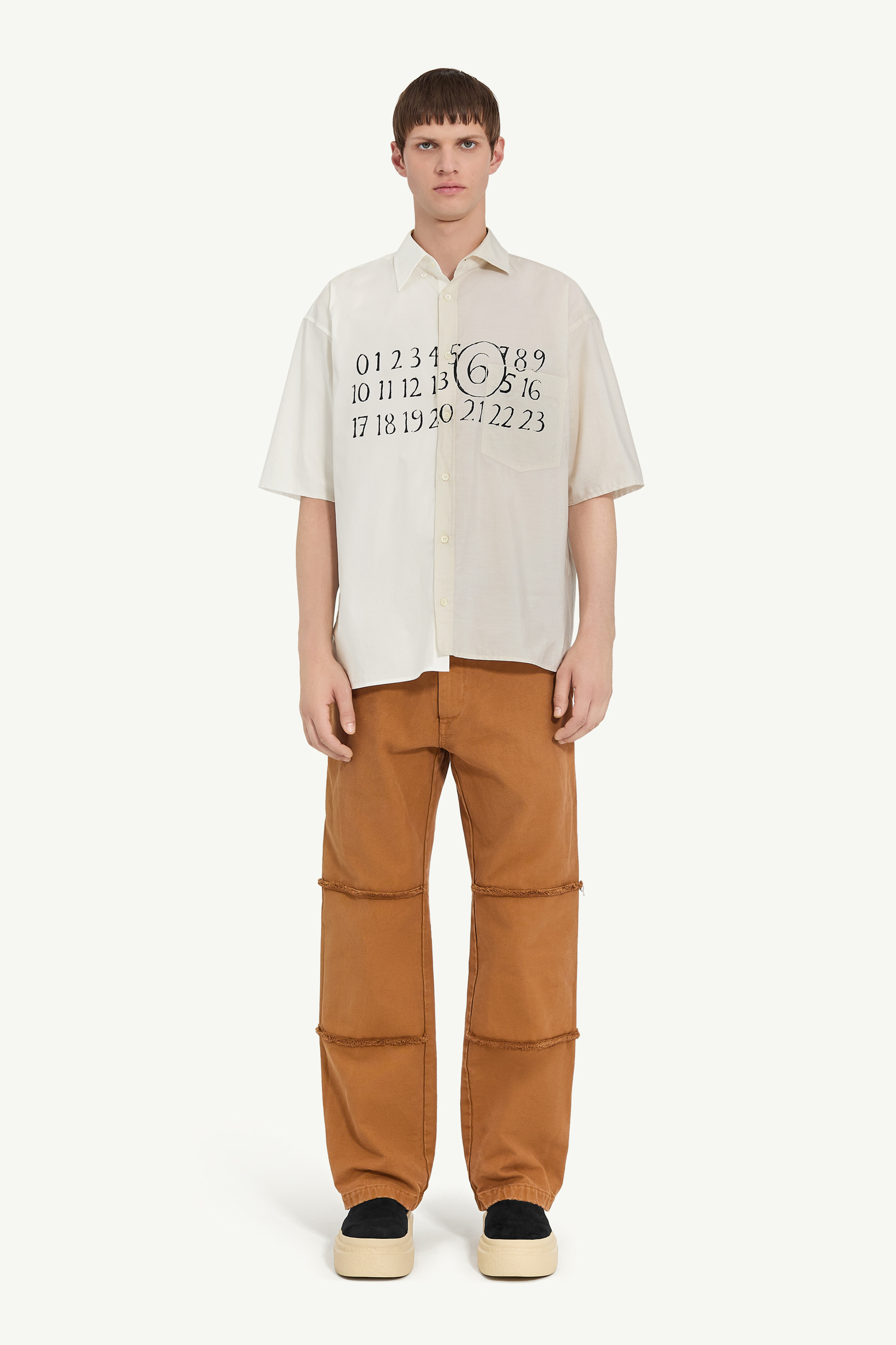 Maison Margiela アシンメトリックポプリンシャツ