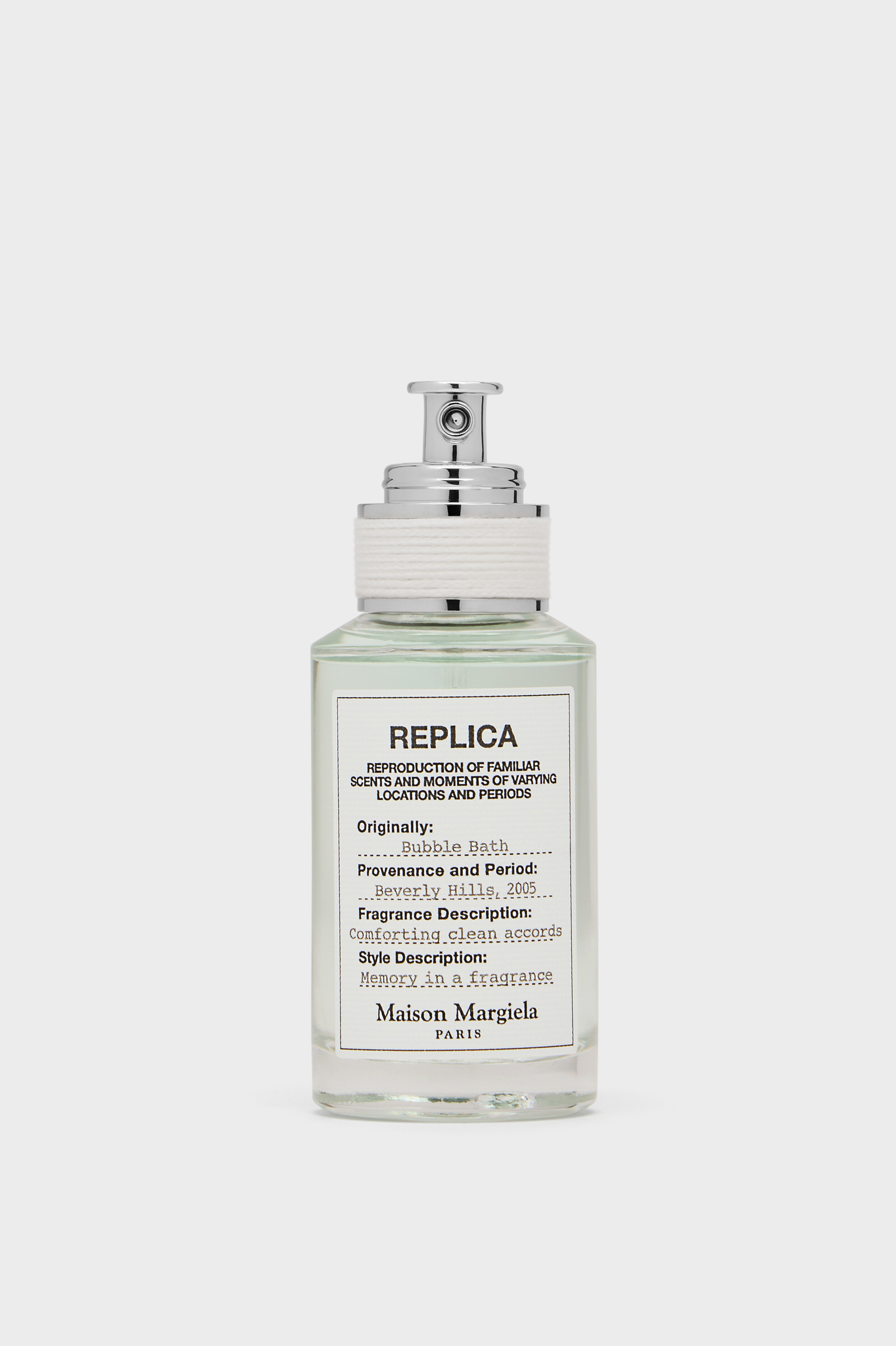 バブル バス オードトワレ「レプリカ」30ml ホワイト | Maison