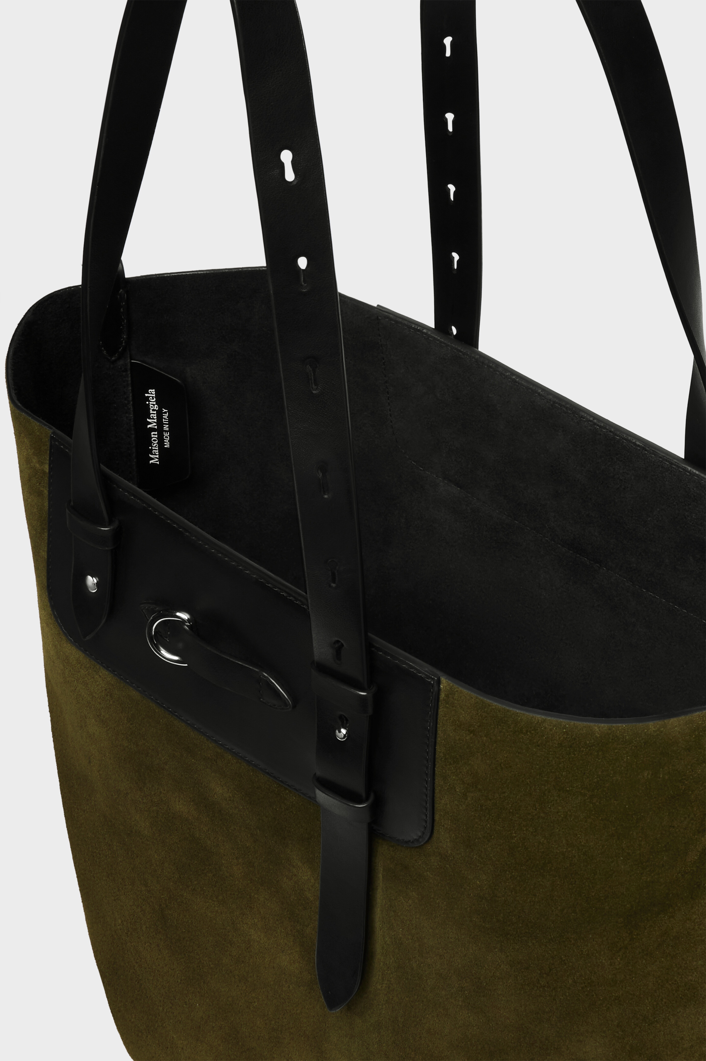 Yellow Leather Vertical Shopping Bag | Maison Margiela